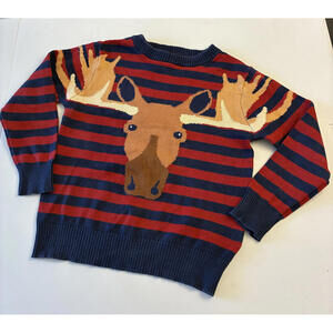 Andy & Evan Moose Graphic Sweater Size 4T